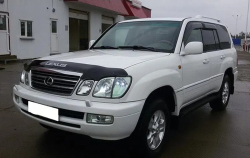 Дефлектор SIM для капота Lexus LX 470 1998-2007. (с надписью)