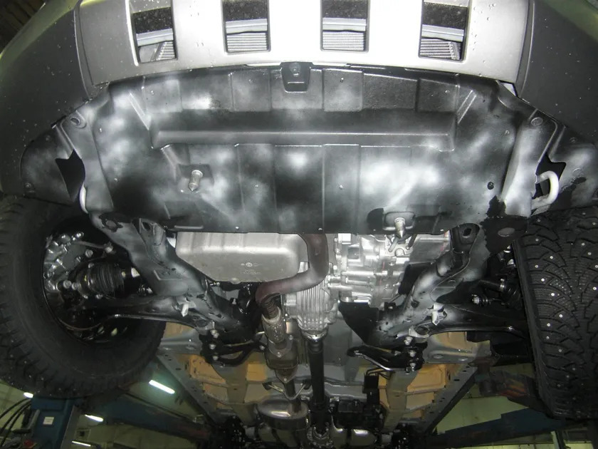 Защита алюминиевая АВС-Дизайн для картера и КПП Chevrolet Captiva I рестайлинг 2011-2013 фото 2