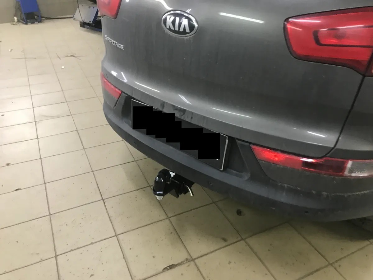 Быстросъёмный фаркоп Уникар для Kia Sportage (Mk.III) 2010 - / Hyundai ix35 (Mk.I) 2010-  Шар Е фото 2