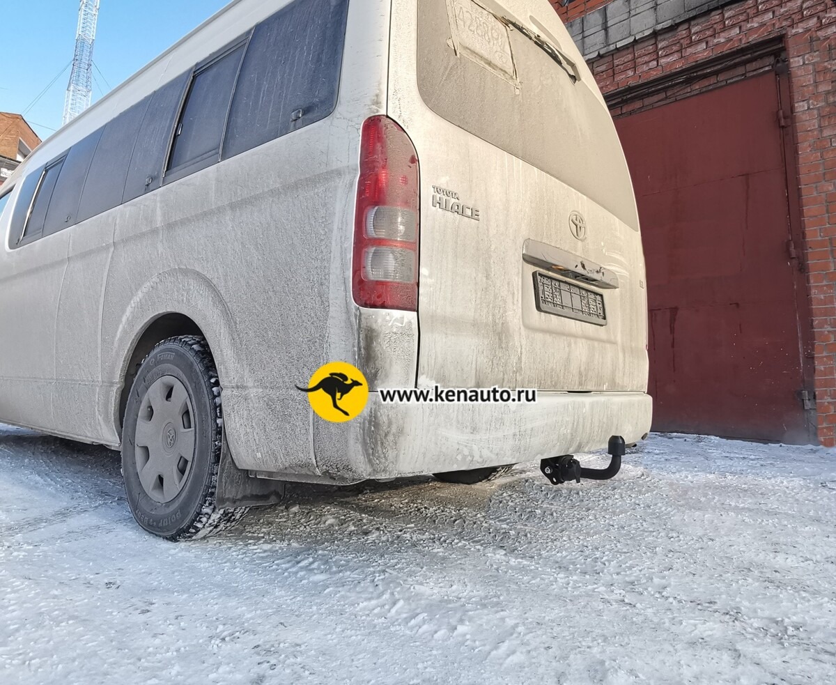 Фаркоп Halty для Toyota Hiace H200 (Mk.V) 2004-2017 / Toyota Regius Ace (широкий кузов левый и правый руль) 2005-2020 Шар А фото 10