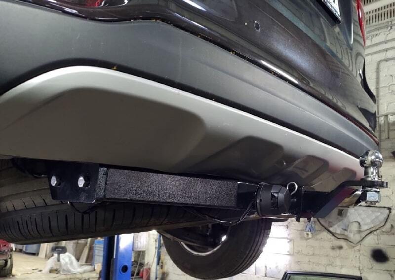 Быстросъёмный фаркоп c системой антистук Бизон для Kia Sorento Prime UM (Mk.III) 2015-2020 /  Hyundai Santa Fe   TM (Mk.IV) 2018-2021 Шар Е фото 2
