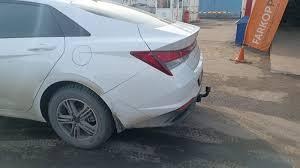 Оцинкованный фаркоп ТСС для Hyundai Elantra CN7 (Mk.VII) 2020- Шар А фото 3