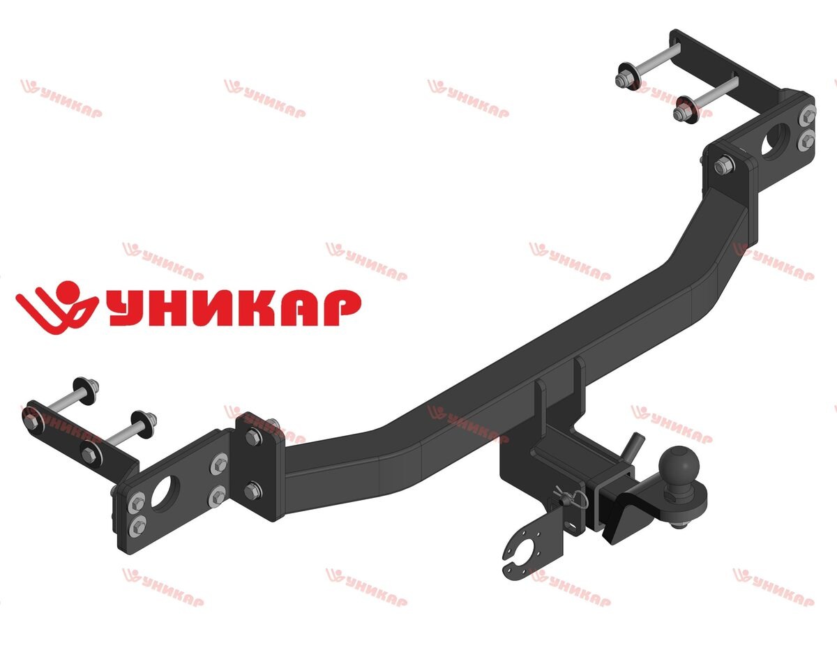 Фаркоп УНИКАР для MITSUBISHI PAJERO SPORT 2021- без снятия и подрезки.