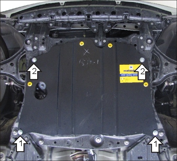 Защита Мотодор для картера, КПП Toyota IQ 2009-2022