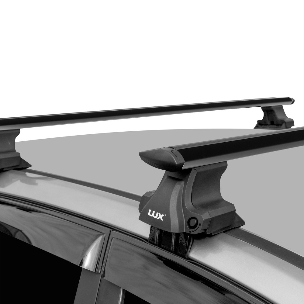 Багажник универсальный на гладкую крышу D-LUX крыловидные дуги чёрные фото 3