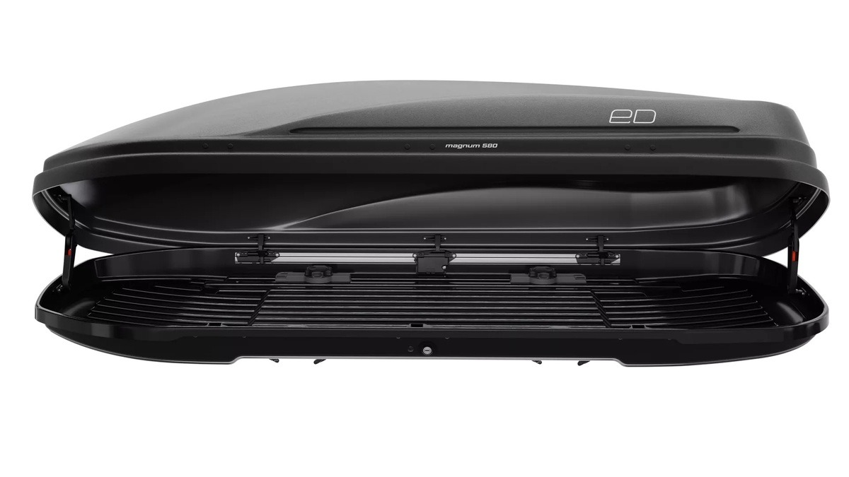 Бокс на крышу PILIGRIM Магнум 580 черный матовый фото 4