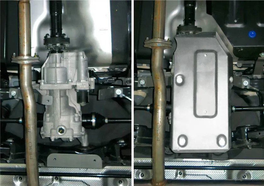 Защита алюминиевая Rival для редуктора Hyundai ix35 4WD 2010-2015 фото 3