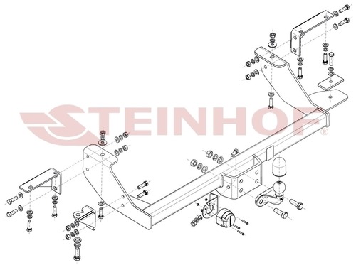 Фаркоп Steinhof для FIAT Ducato Sollers (Mk.III) 2008-2011 шар F