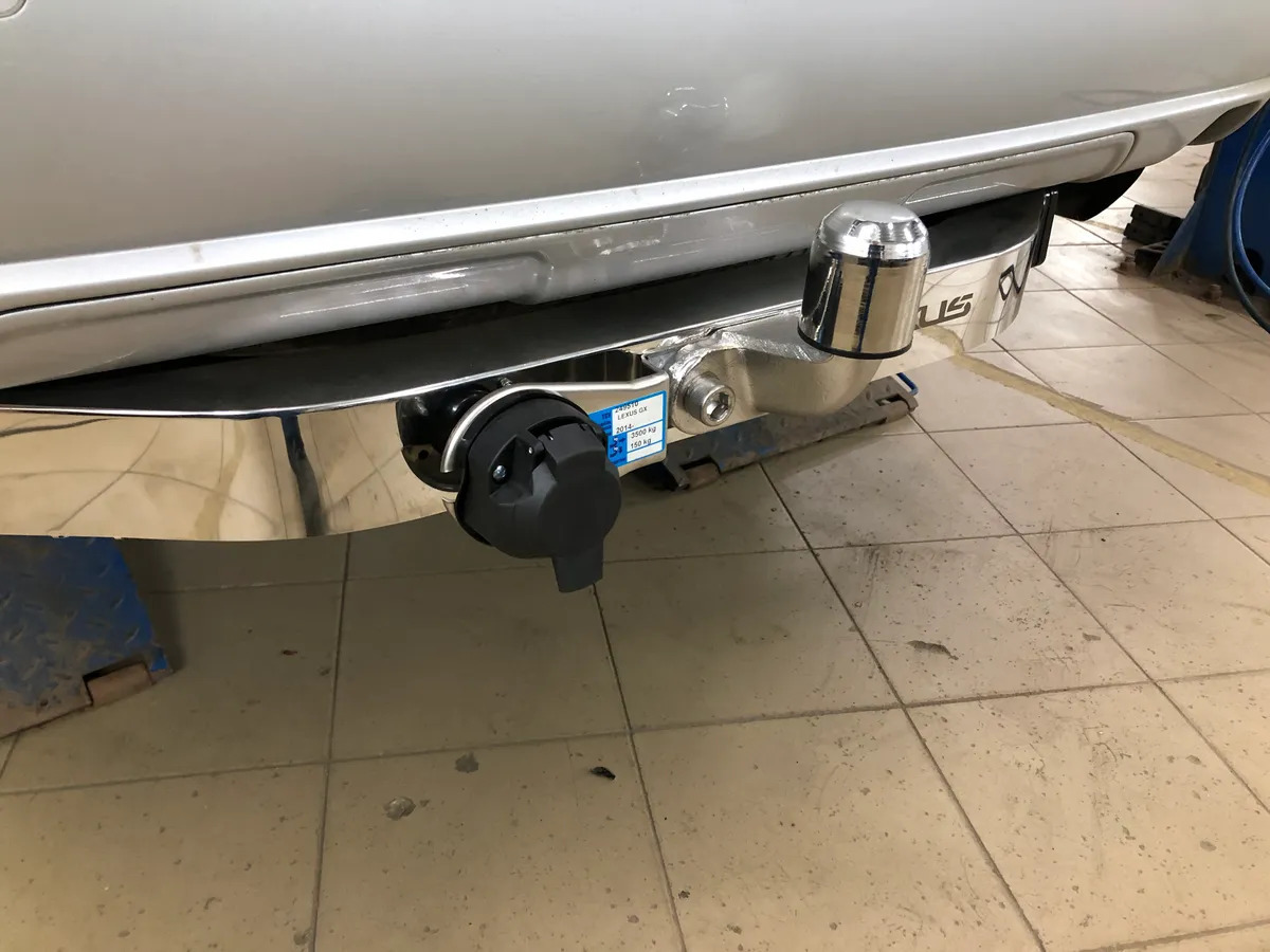 Фаркоп с накладкой из нержавеющем стали BALTEX для  LEXUS GX 460 (Mk.II) 2014- Шар F фото 2