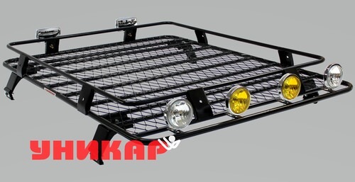 Багажник экспедиционный УНИКАР для ВАЗ 2121 с сеткой на водостоки