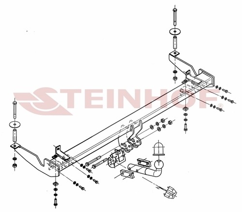 Фаркоп Steinhof для FIAT Doblo, в т.ч. Maxi 223 (Mk.I) 2001-2010 шар А