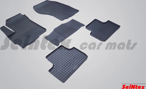 Коврики резиновые Seintex с узором сетка для салона Citroen C4 Aircross 2012-2022