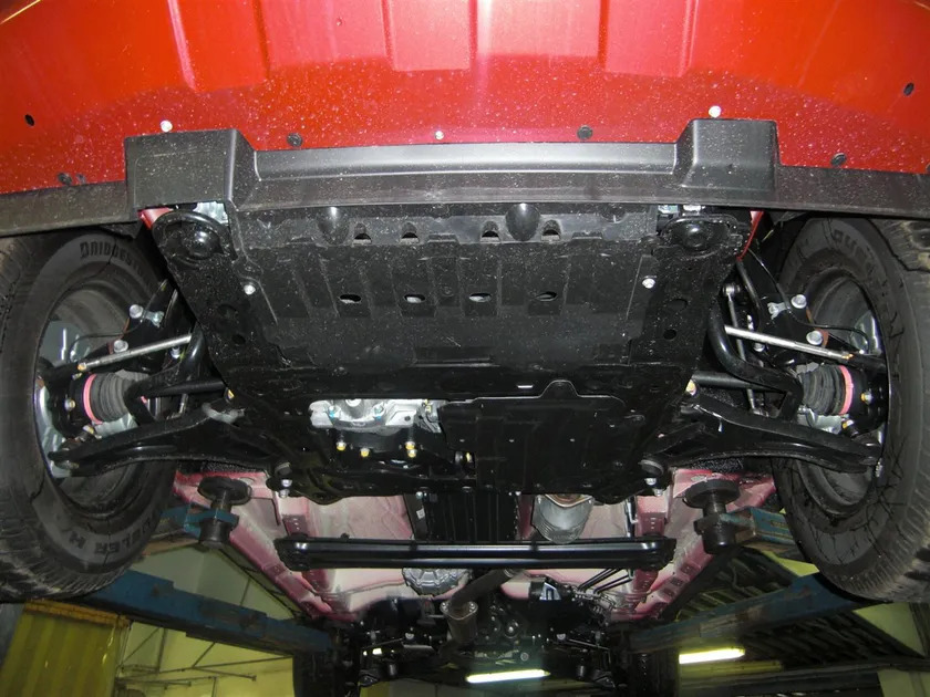 Защита алюминиевая АВС-Дизайн для КПП Suzuki Grand Vitara III JT 2005-2015 фото 2