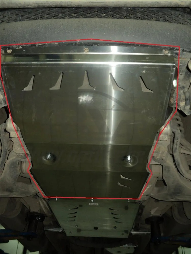Защита алюминиевая АВС-Дизайн для картера Mitsubishi L200 2006-2015 фото 3