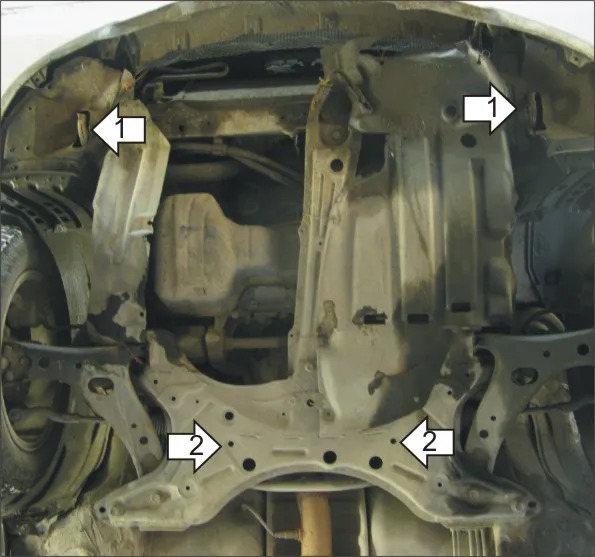 Защита Мотодор для картера, КПП Toyota Celica VII 1999-2005 фото 2
