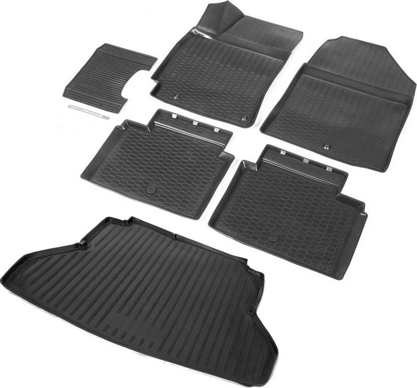 Комплект ковриков Rival для салона и багажника Hyundai Elantra VI AD седан 2015-2020