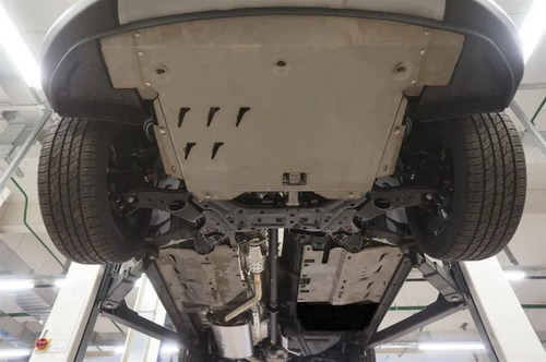 Защита алюминиевая АВС-Дизайн для днища Hyundai Santa Fe III 2012-2018