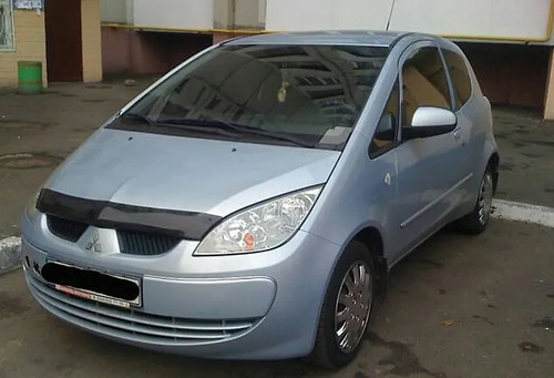 Дефлекторы SIM для капота Mitsubishi Colt VII 2004-2009. (темный)