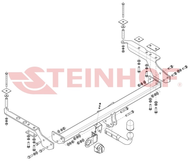 Фаркоп Steinhof для Subaru Forester (Mk.I/Mk.II кроме 2.0 S-Turbo) 1997-2008 Шар А