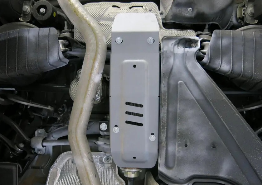 Защита алюминиевая Rival для редуктора Audi Q7 II (для а/м с управляемой задней подвеской) 2015-2020 2020-2022 фото 2