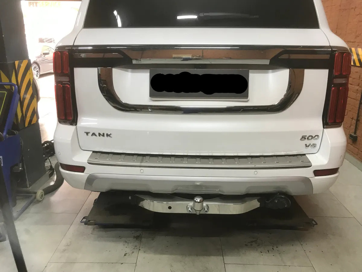 Оцинкованный фаркоп Baltex с накладкой из нержавеющей стали для Tank 500 2022- Шар F фото 6