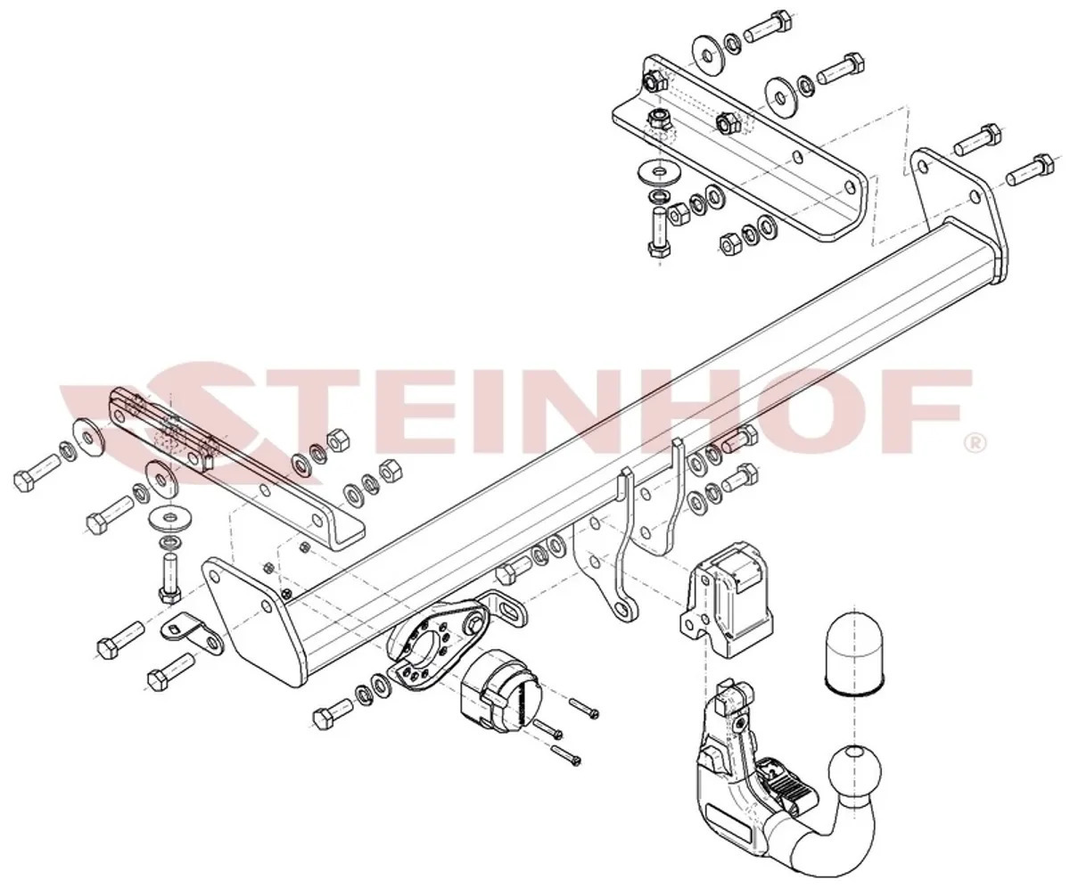 Фаркоп Steinhof для Subaru Outback BT (Mk.VI) 2021- шар V