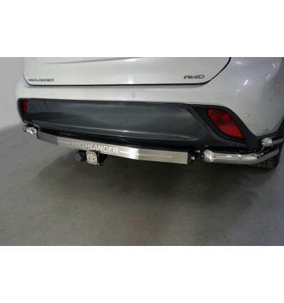 Фаркоп c накладкой из нерж. ТСС для Toyota Highlander XU70 (Mk.IV) 2020- нерж. шар Е фото 2