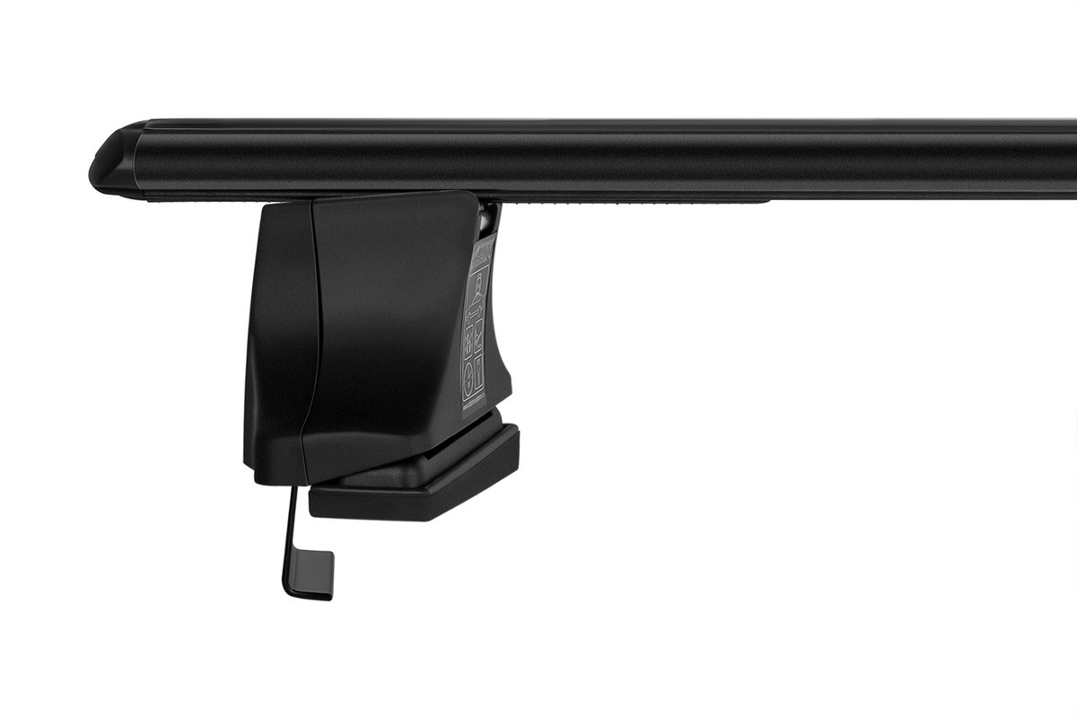 Багажник модельный на гладкую крышу Атлант В аэродинамические черные дуги с предпрогибом фото 4