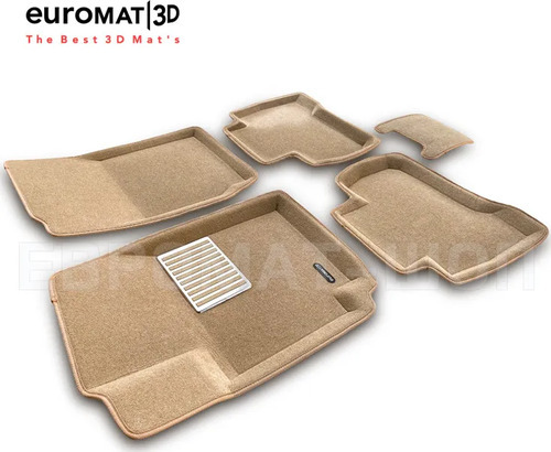Коврики текстильные Euromat 3D Lux для салона Suzuki Grand Vitara III 5-дв. 2005-2015 БЕЖЕВЫЕ