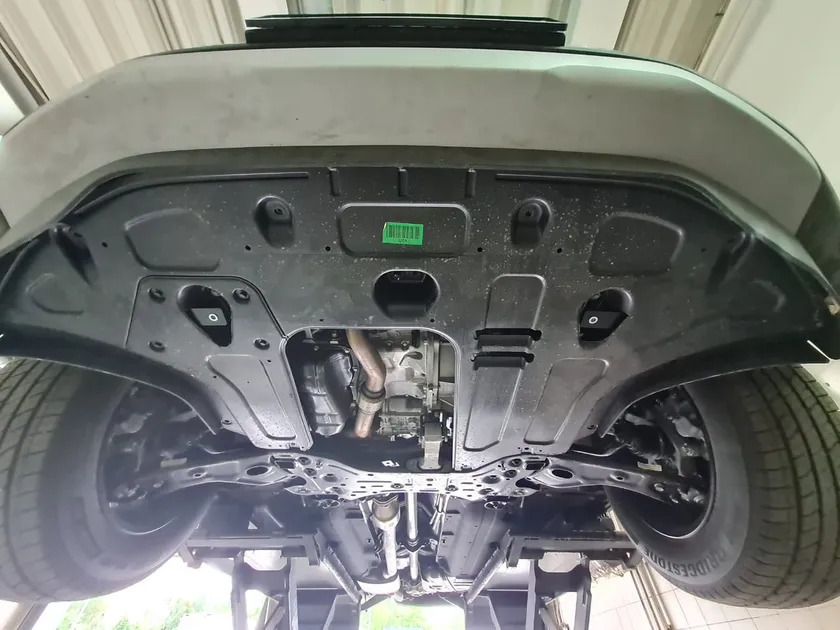 Защита алюминиевая АВС-Дизайн для картера и КПП Hyundai Palisade 4WD 2018-2022 фото 5