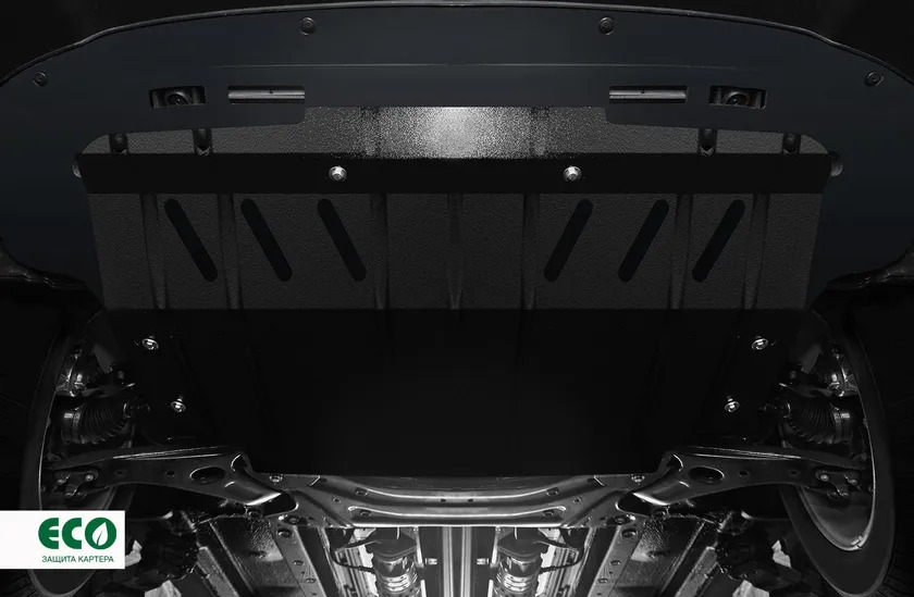 Защита ECO для картера Mitsubishi Outlander III АКПП FWD/4WD 2012-2022 фото 5