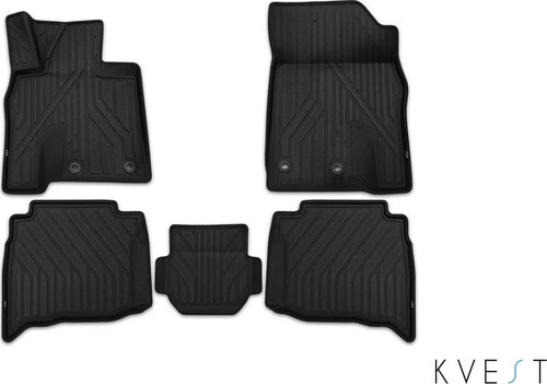 Коврики KVEST 3D для салона Lexus RX IV 2015-2022 Черный, черный кант