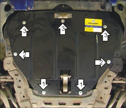 Защита Мотодор для картера, КПП Mazda 6 I 2002-2007