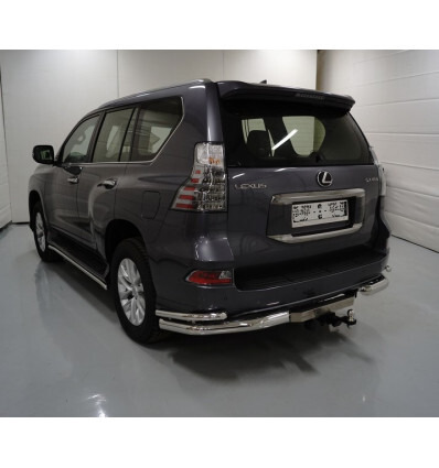 Фаркоп оцинкованный ТСС с накладкой с надписью Lexus для Lexus GX460 J150 (Mk.II) 2019-2023  шар Е фото 4