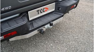Фаркоп ТСС с накладкой из нерж. для JAC T9 (Mk.I)  2024- (4WD дизель) шар F фото 2
