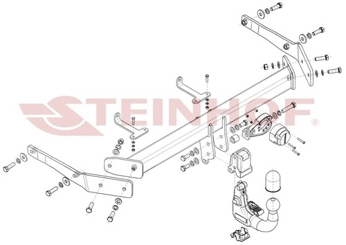 Фаркоп Steinhof для Volkswagen ID.4 E21 (Mk.I) 05/2020- шар V