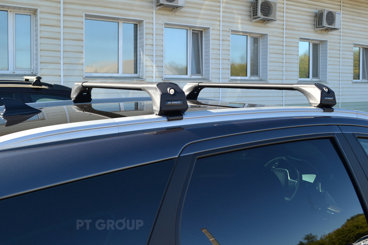 Багажник универсальный на интегрированные рейлинги PT-GROUP черный фото 6