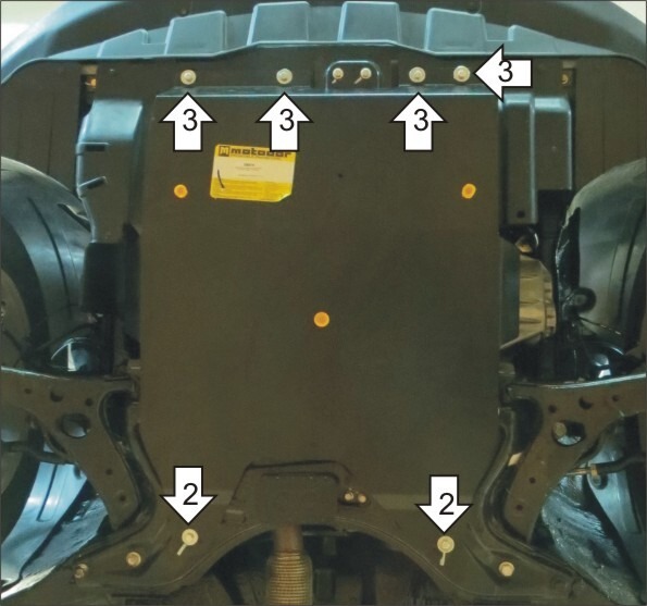 Защита Мотодор для двигателя и КПП Chery Tiggo II 5 универсал 2014-2020