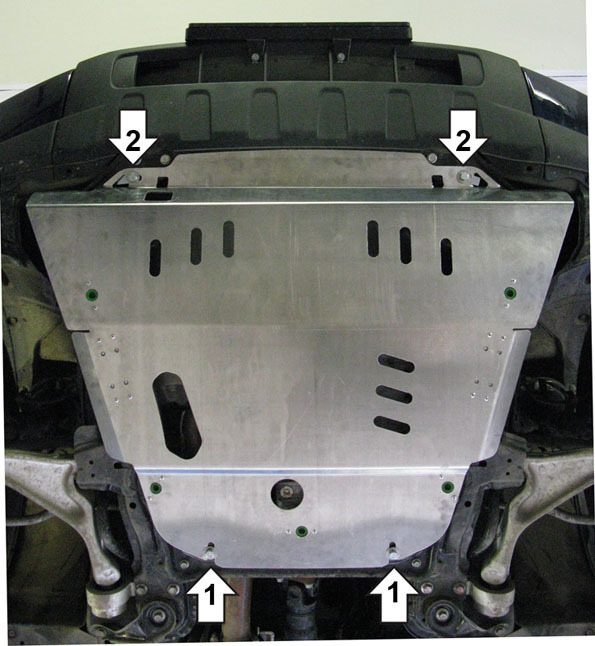 Защита алюминиевая Мотодор для картера, КПП Honda Pilot II 2007-2011