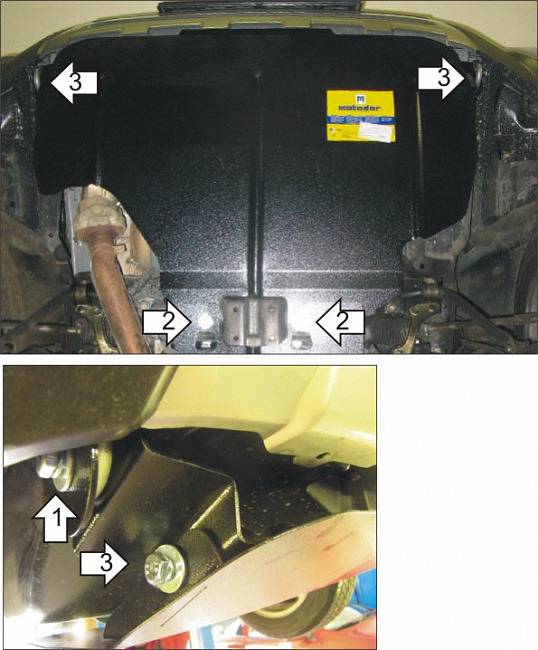 Защита Мотодор для картера Subaru Forester III 2008-2012
