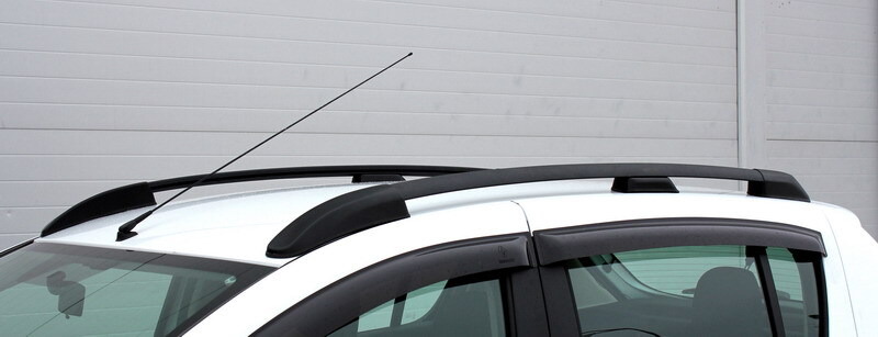 Рейлинги на крышу АПС черные для Renault Sandero фото 8
