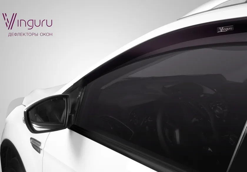 Дефлекторы Vinguru для окон Mazda CX-9 кроссовер 2007-2012 фото 4