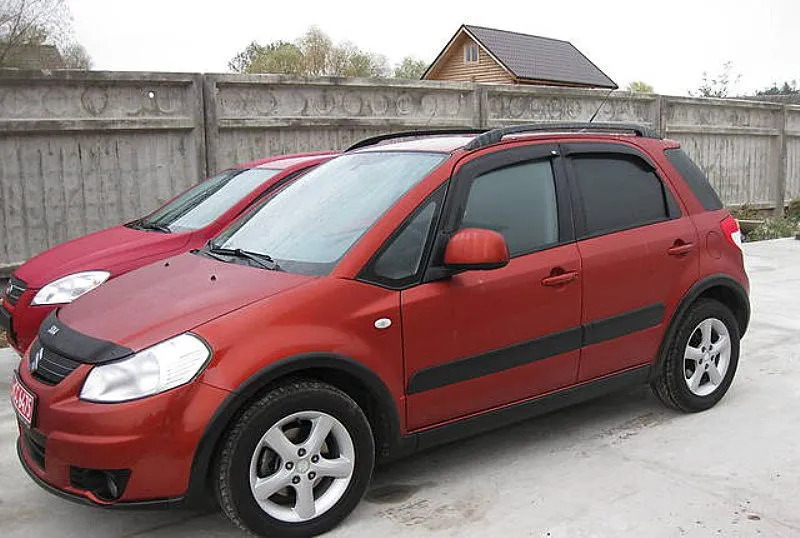 Дефлекторы SIM для окон Suzuki SX4 I хэтчбек 2006-2013 фото 3