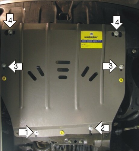 Защита Мотодор для картера, КПП Hyundai ix55 2006-2012