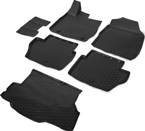 Комплект ковриков Rival для салона и багажника Ford Fiesta VI рестайлинг седан 2015-2019