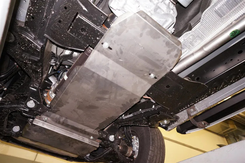Защита алюминиевая АВС-Дизайн для картера, КПП, РК Ford Ranger IV 2012-2022 фото 2